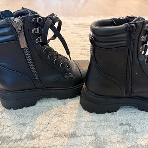 Nine West Black Combat Boots